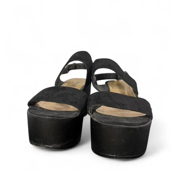 Andarina size 40 or size 9 black platform sandals - Picture 2 of 6